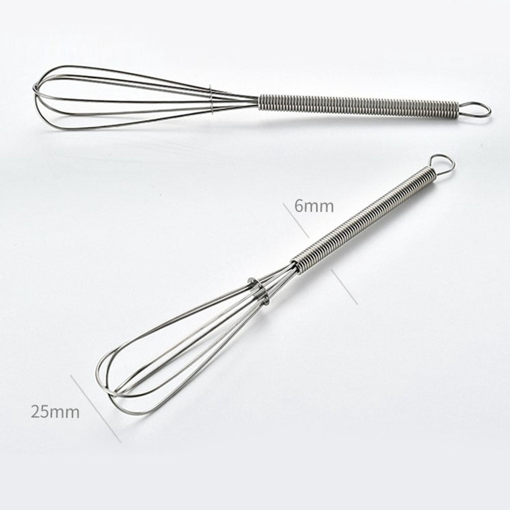 Mduoduo Mini Whisks,4 Pcs Small Stainless Steel Balloon Wire Whisk Set,Whip Mix Stir Beat,Silver - Image 3