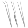 3Pcs Kitchen Cooking Tongs Tweezers12 inch Stainless Steel Nonslip Kitchen Tweezers Tongs for BBQ Serving Food Buffet...