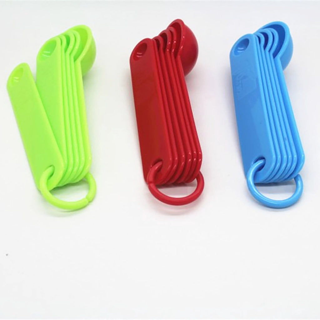 Plastic Measuring Spoons Set of 11, Baking & Cooking Tools with Marked Scale for Dry & Liquid Ingredients, Includes 1... - Image 4