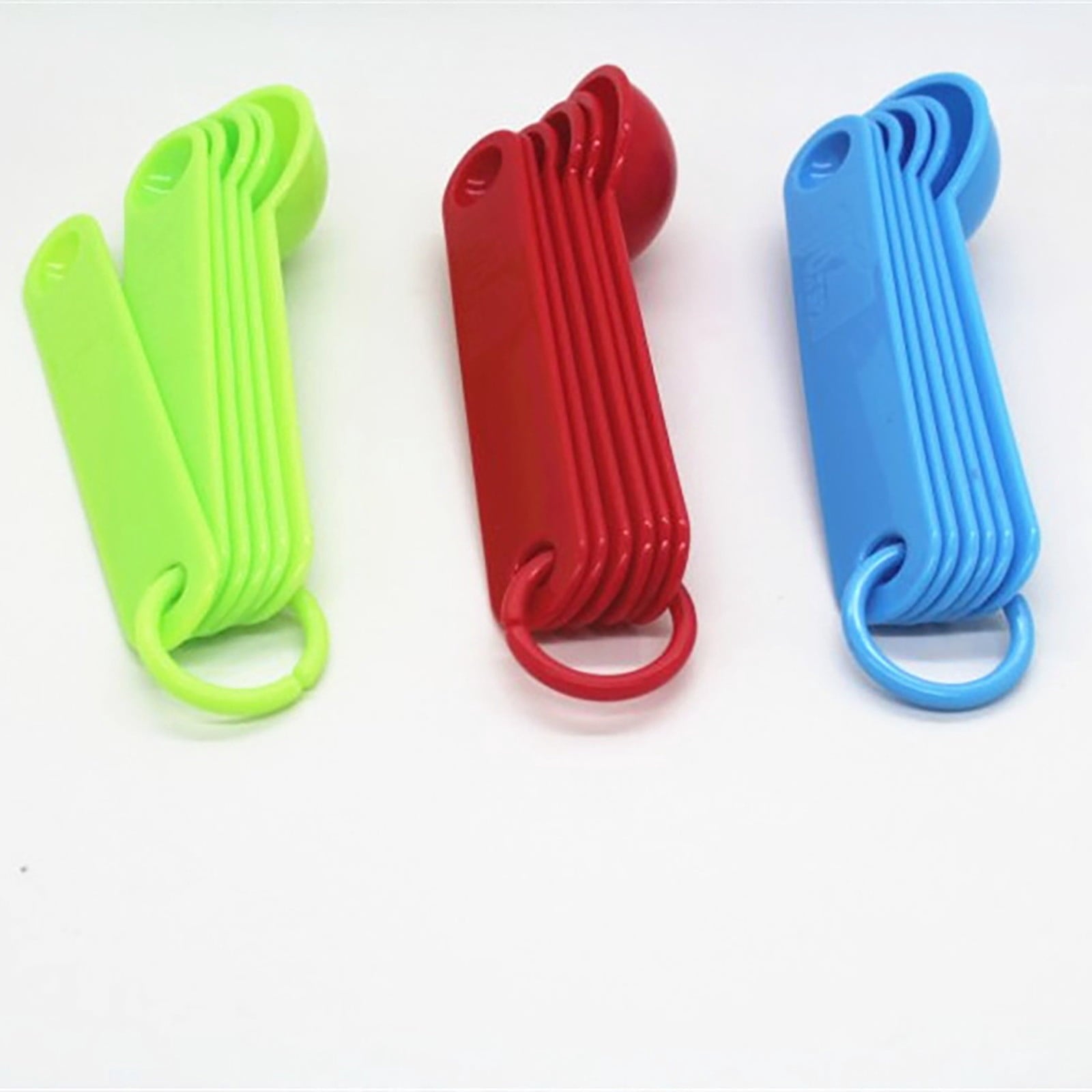 Plastic Measuring Spoons Set of 11, Baking & Cooking Tools with Marked Scale for Dry & Liquid Ingredients, Includes 1... - Image 4