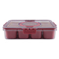 8-Compartment Snackle Box, Charcuterie and Snack Container, Divided Serving Tray with Lids and Handle, Dishwasher Saf... - Image 2