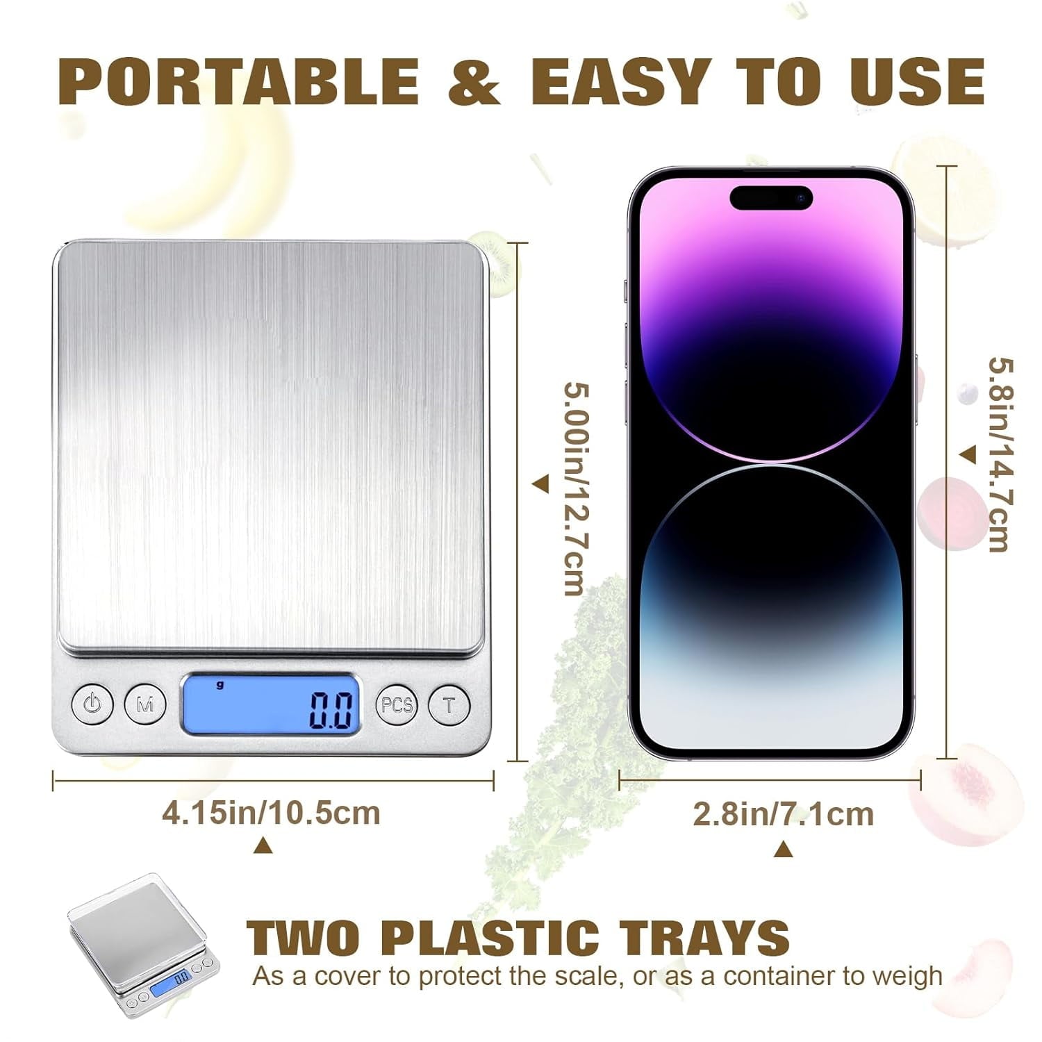 Food Scale with Grams and Oz, Multifunction Kitchen Scale for Food - Small Kitchen Appliances - Image 5