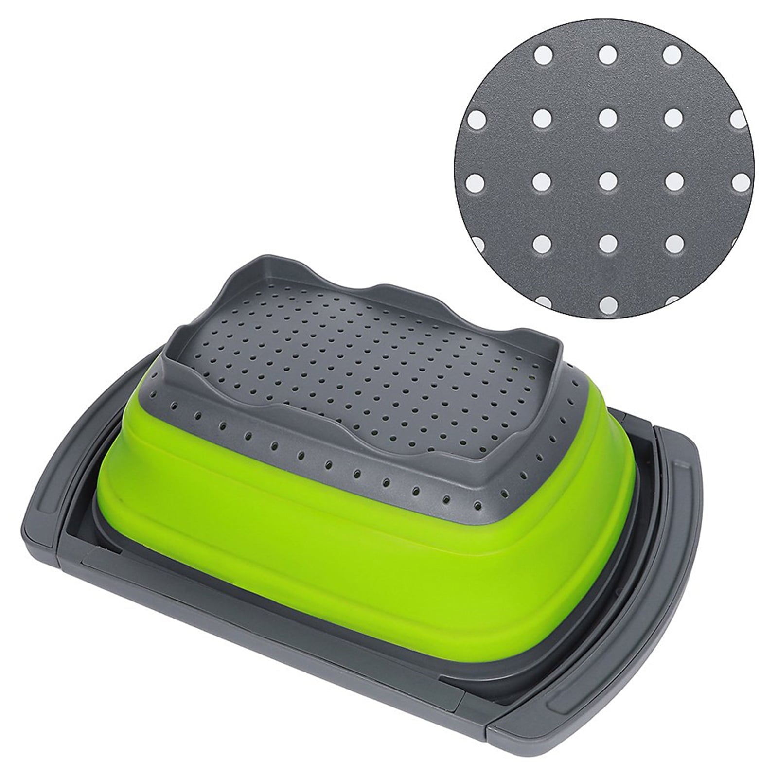 Colander collapsible, Colander Strainer Over The Sink Vegetable Fruit Strainer Basket (6 Quart) with Extendable Handl... - Image 5