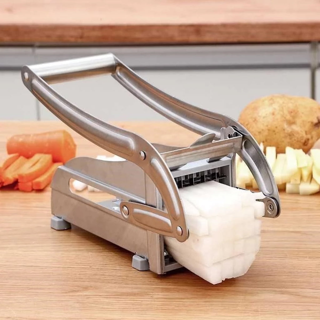 Dznils French Fry Cutter Multifunction Vegetable Fruit Chopper with 2 Stainless Steel Blades for French Fries Chips M... - Image 6
