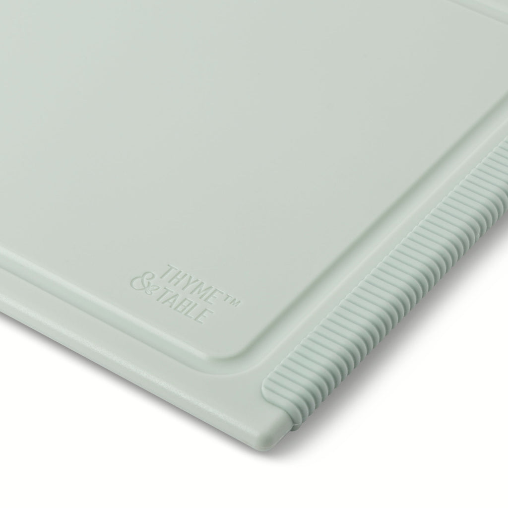 Thyme & Table Medium 10"x14" Poly Cutting Board - Sage - Image 2