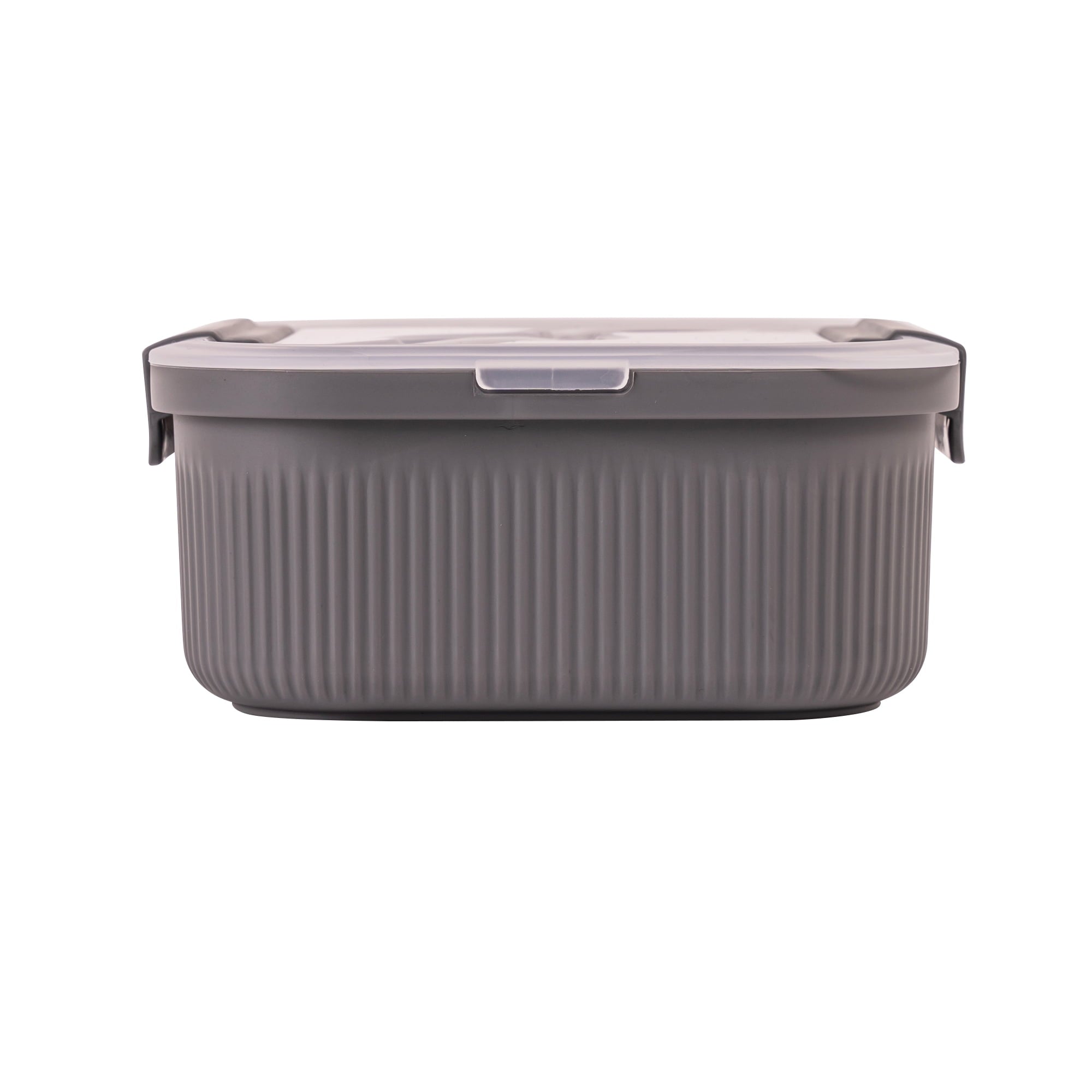 Mainstays Food Storage Bento Container, Rectangle, Gray, 42oz Capacity, A Practical Choice for School Lunches and Act... - Image 3