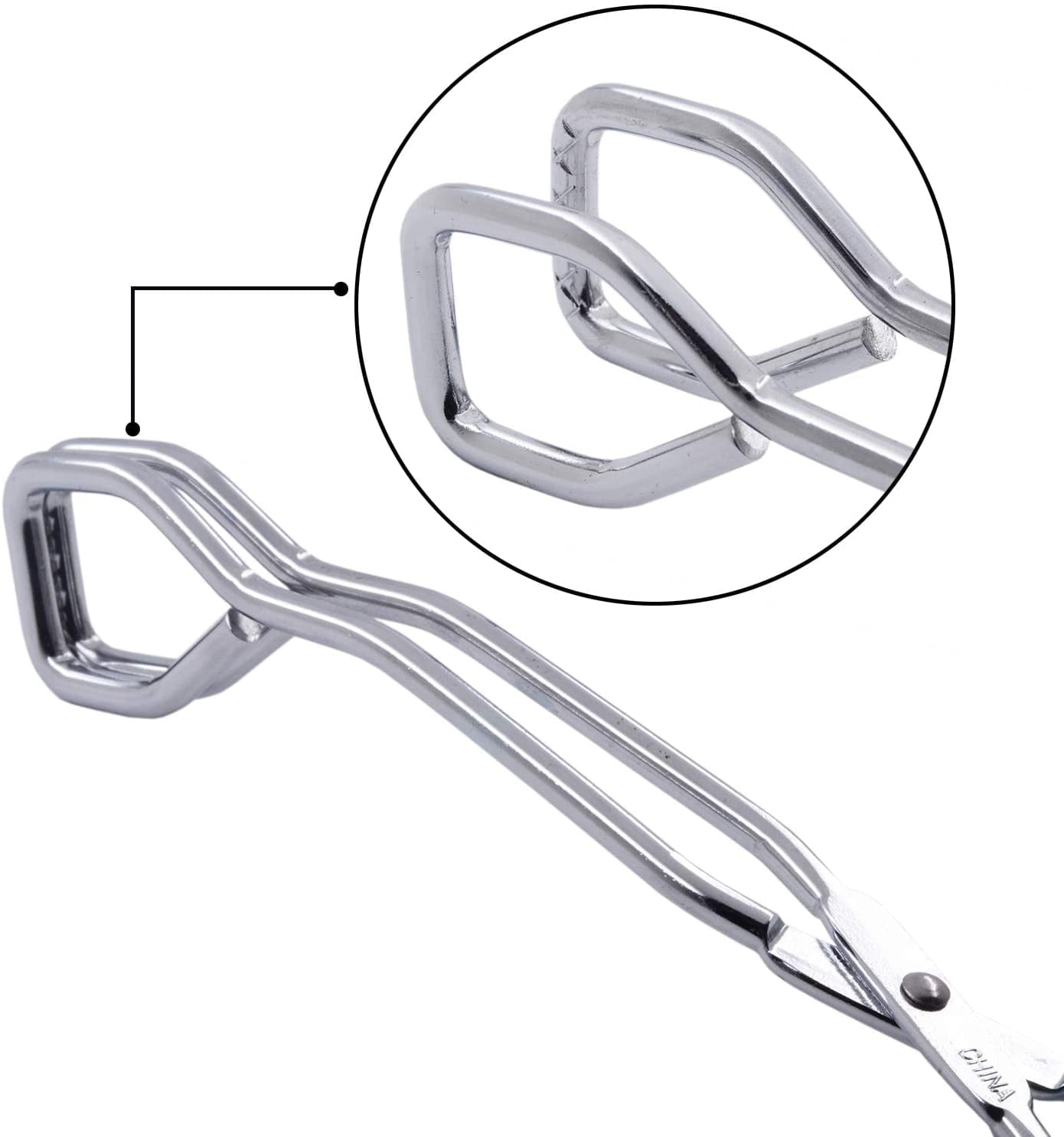 Futhstar Kitchen Scissor Tongs 11-inch with Comfort-Grip Handle Heavy Duty Stainless Steel Scissor Cooking Tongs - Image 2