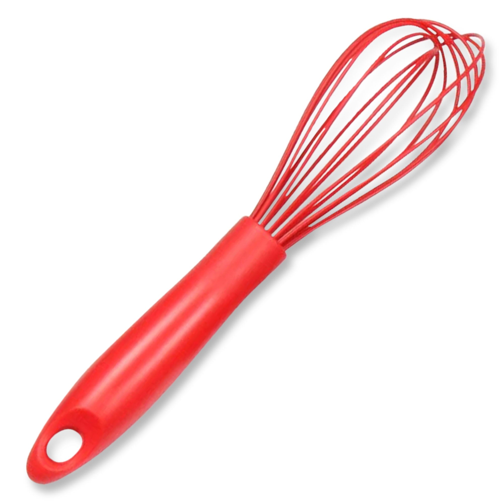 Chef Craft Premium Silicone Wire Cooking Whisk, 10.5 inch, Red - Image 2