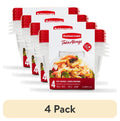 (4 pack) Rubbermaid TakeAlongs 5.2-Cup Deep Square Food Storage Containers, Ruby Red, 4 pack
