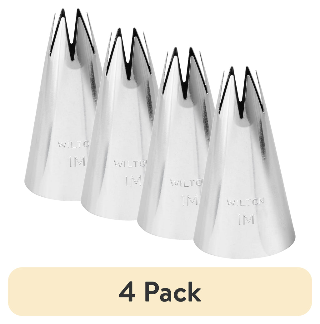 (4 pack) Wilton Open Star Cake Decorating Tip 1M