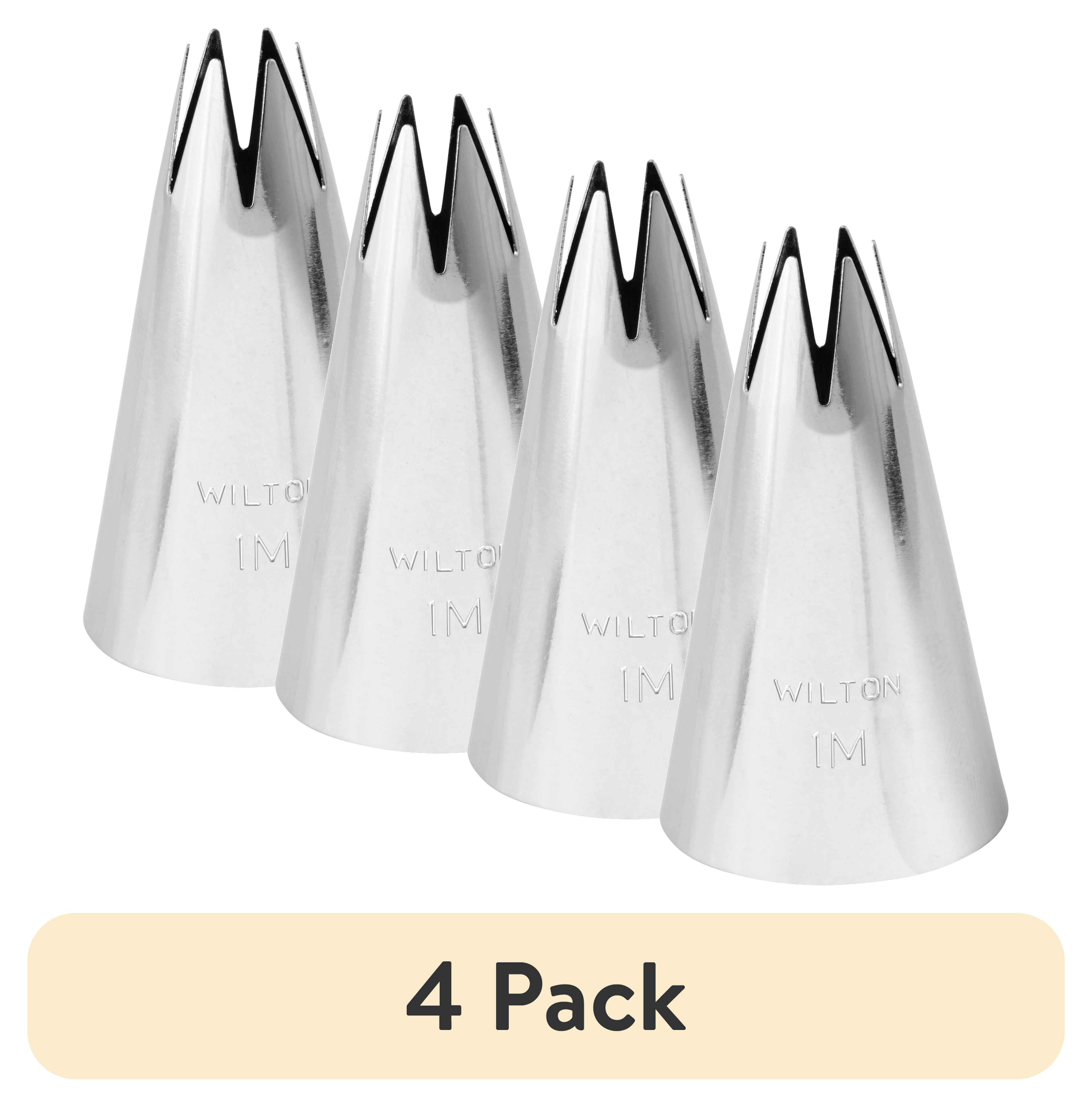 (4 pack) Wilton Open Star Cake Decorating Tip 1M