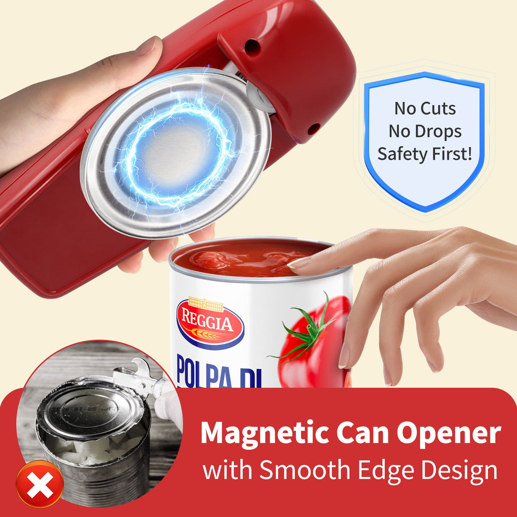 Sentryse Electric Can Opener, One-Touch, Hands-Free Automatic Can Openers for Kitchen, Smooth Edge Safe for Food Prep... - Image 2