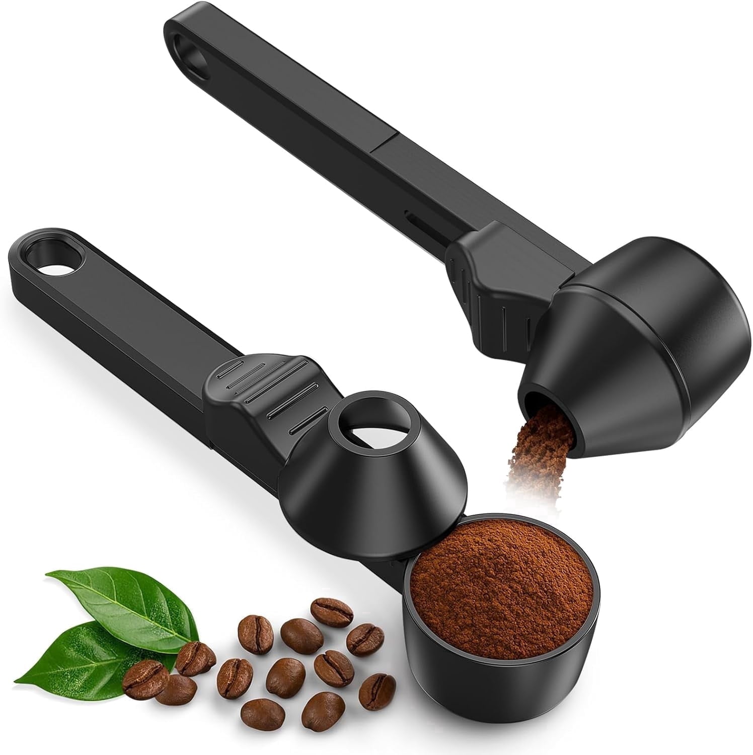 2pcs Scoop Funnel for Reusable Cup Refillable Pods - Mess-Free 2 TBSP Measuring Spoon for Ground , Protein Powder & T... - Image 2