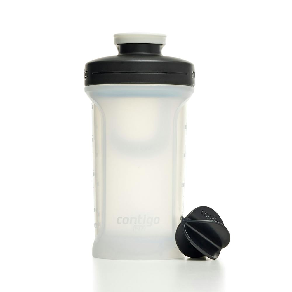 Translucent white water bottle