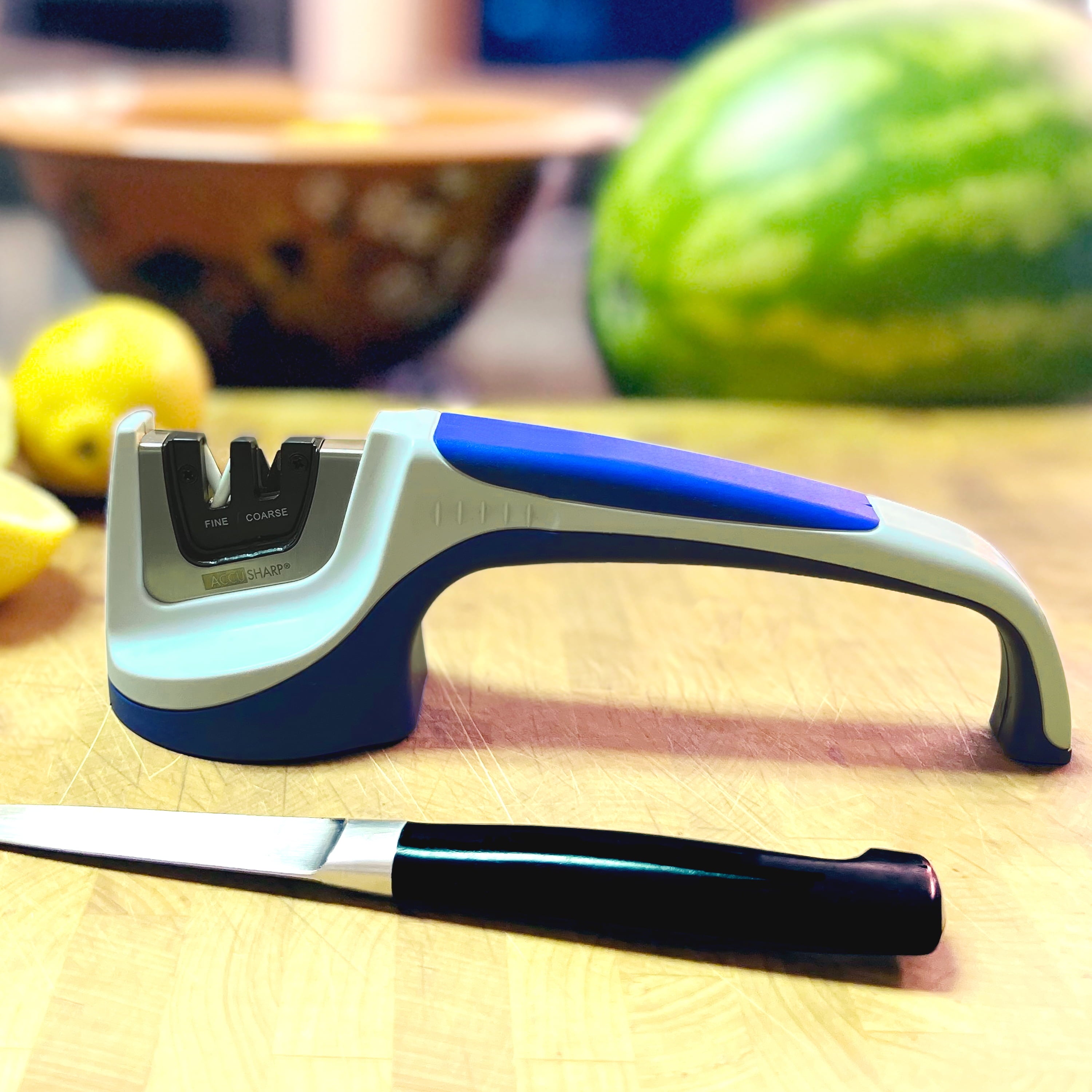 AccuSharp Pull Through Knife Sharpener with Tungsten Carbide Blades; Two-Stage Sharpener - Image 5