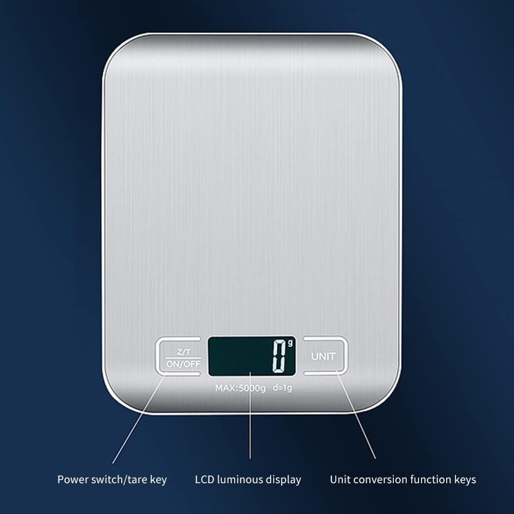 Food Scale Digital Kitchen Scale with 1g/0.05oz Precise Graduation, 5 Units LCD Display Scale for Cooking/Baking in K... - Image 6