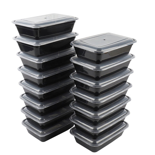 Mainstays 15-Pack Meal Prep Containers with Lids, BPA-Free, Leak-Resistant, Microwave and Dishwasher Safe, Stackable,... - Image 2