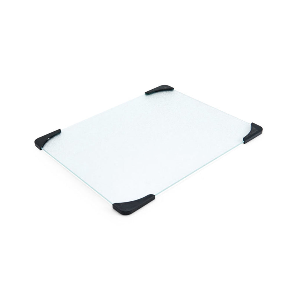 12-inch x 15-inch Glass Cutting Board with Black Non-Slip Corners - Image 2