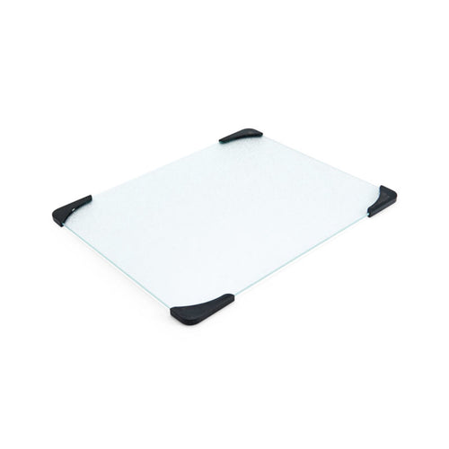12-inch x 15-inch Glass Cutting Board with Black Non-Slip Corners - Image 2