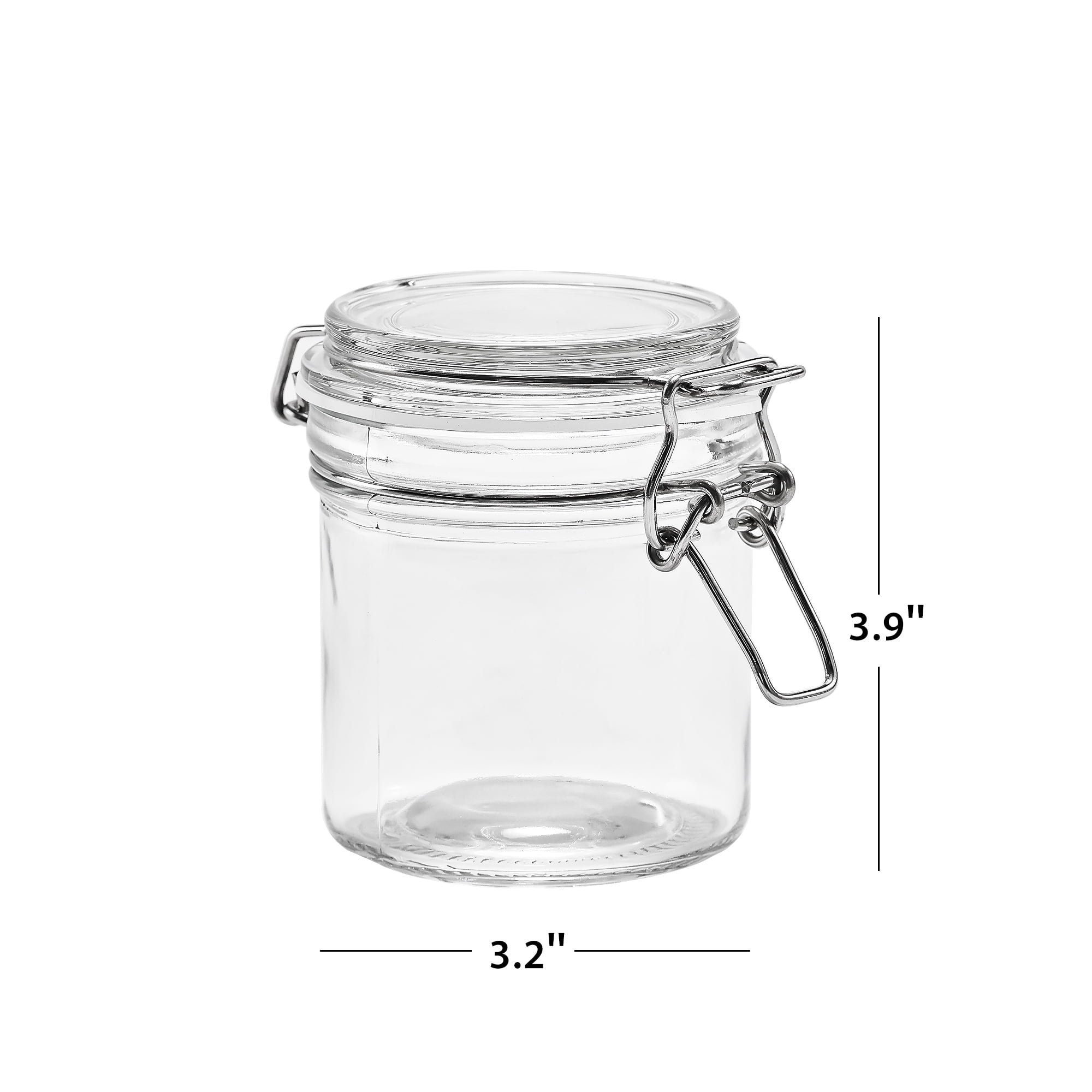 Mainstays 9.4 oz Glass Airtight Food Storage Jar Canister with Locking Lid, Kitchen Pantry Storage Container for Spic... - Image 6