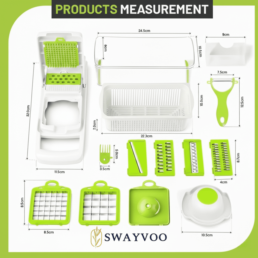 Swayvoo Mandoline Slicer Vegetable Chopper Safe Slicer Vegetable Dicer - Image 2