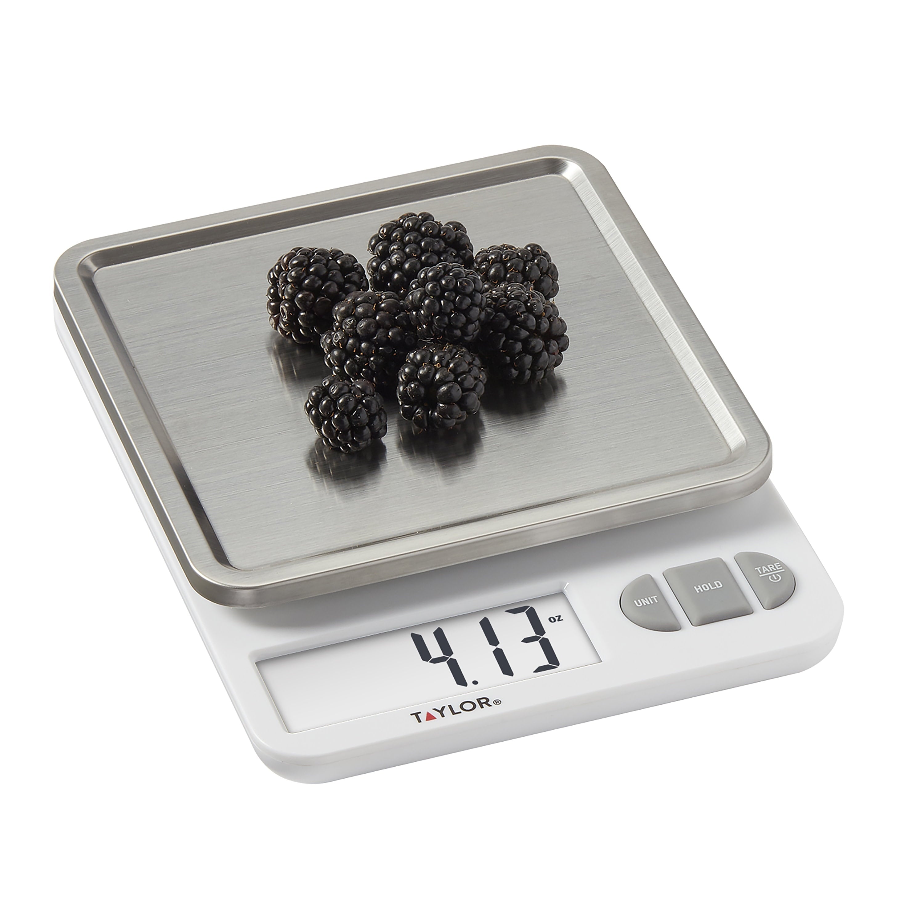 Taylor 11lb Digital Kitchen Scale and Food Scale with Removable Stainless Steel Tray Cooking, Baking, Meal Prepping W... - Image 6