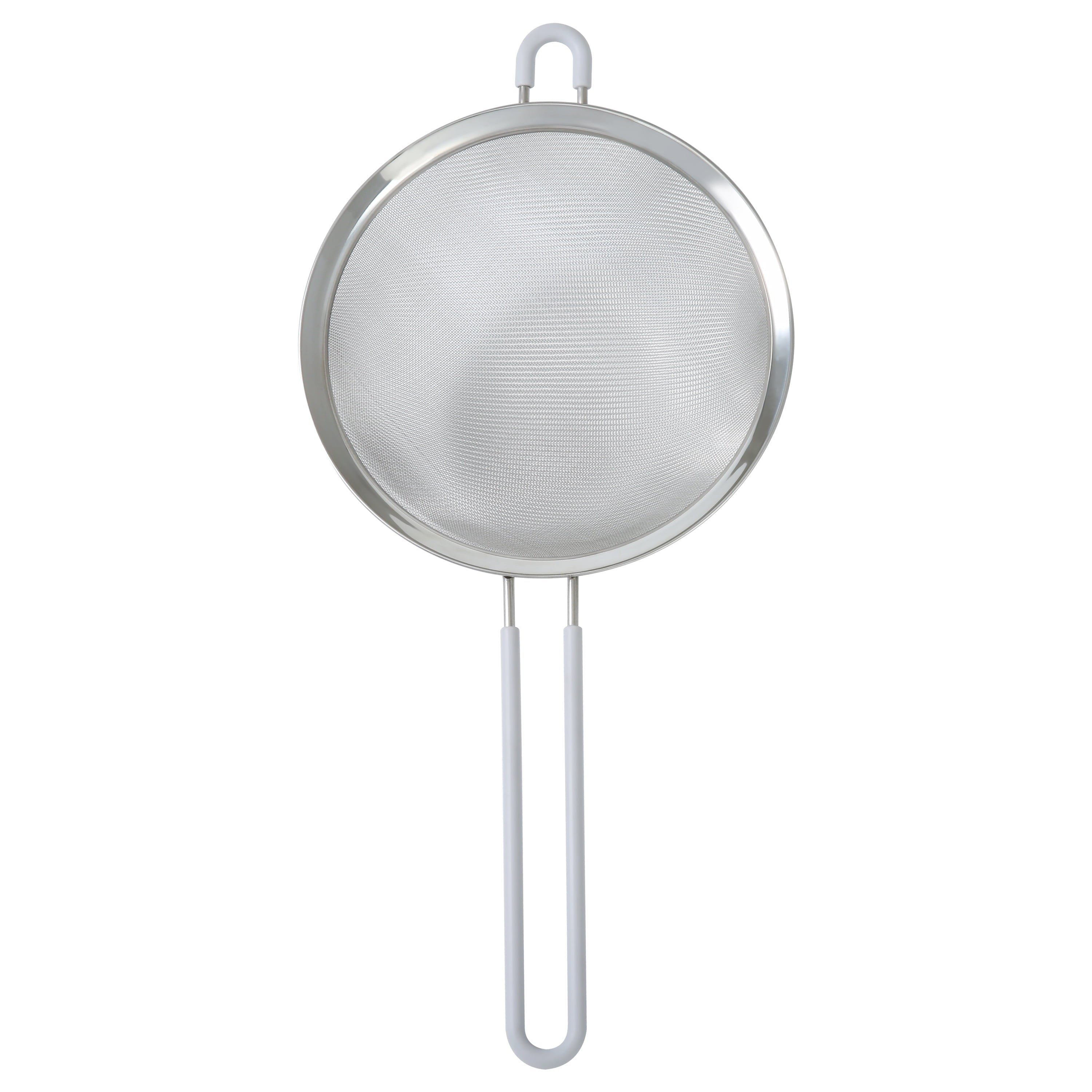 Mainstays 8" Stainless Steel Fine Mesh Strainer, Silver - Image 6