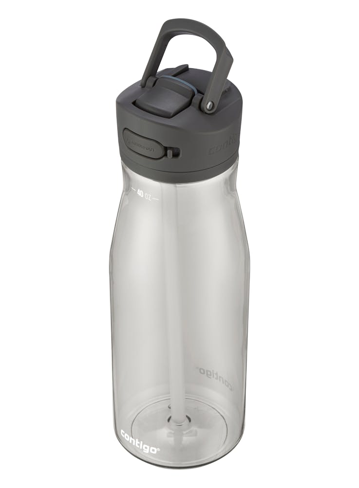 auto spout reusable water bottle