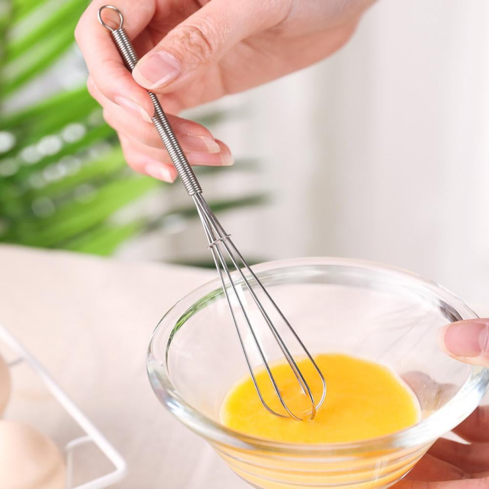 Mduoduo Mini Whisks,4 Pcs Small Stainless Steel Balloon Wire Whisk Set,Whip Mix Stir Beat,Silver - Image 4