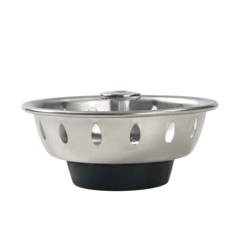 Mainstays Stainless Steel Deluxe Kitchen Sink Strainer Silver for 3.5" Drains - Image 6