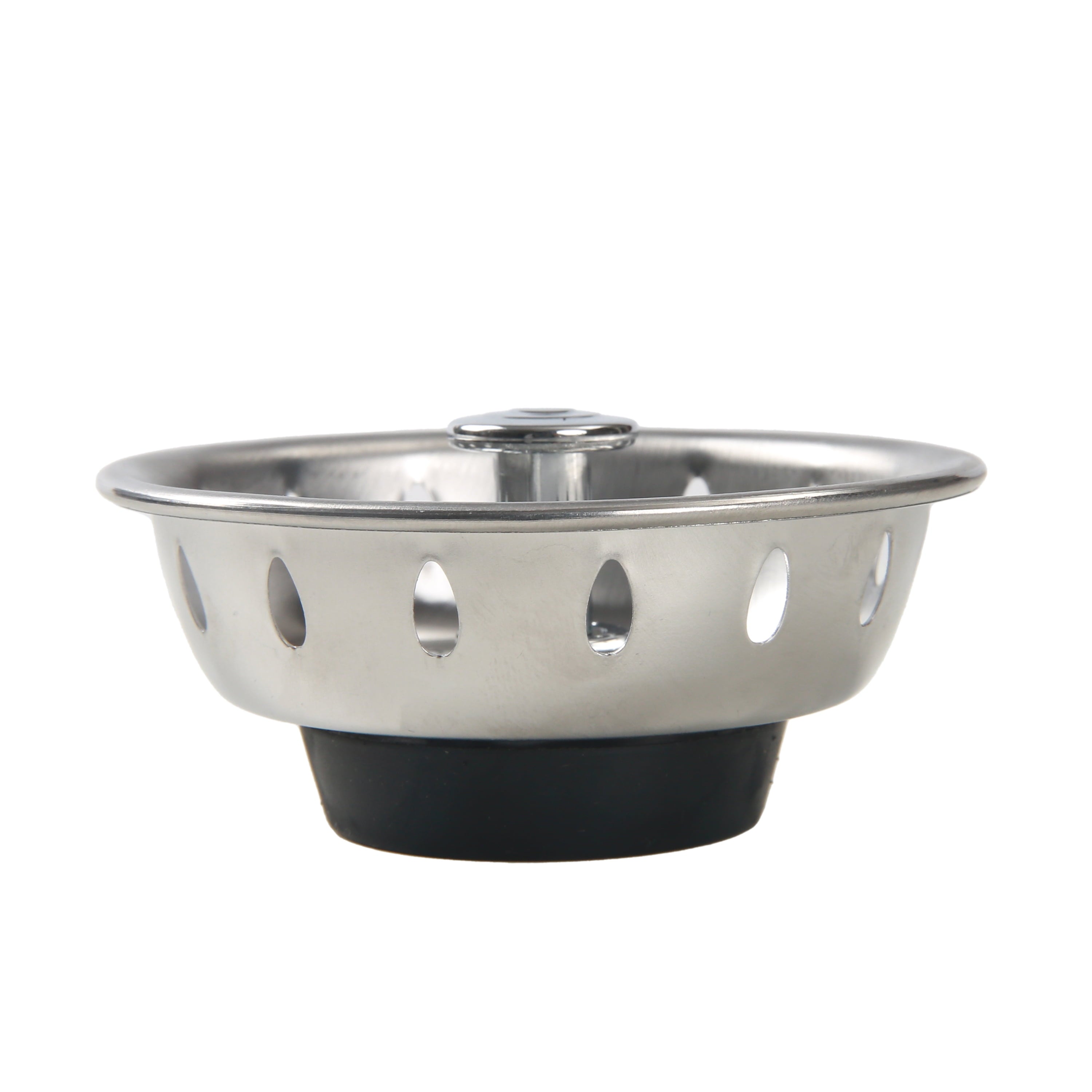 Mainstays Stainless Steel Deluxe Kitchen Sink Strainer Silver for 3.5" Drains - Image 6