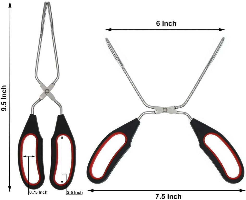 GIXUSIL Scissor 18/8(304) Stainless Steel Tongs With Plastic Silicone Kitchen Food Baking Bread Clamp BBQ Grilling Ba... - Image 4