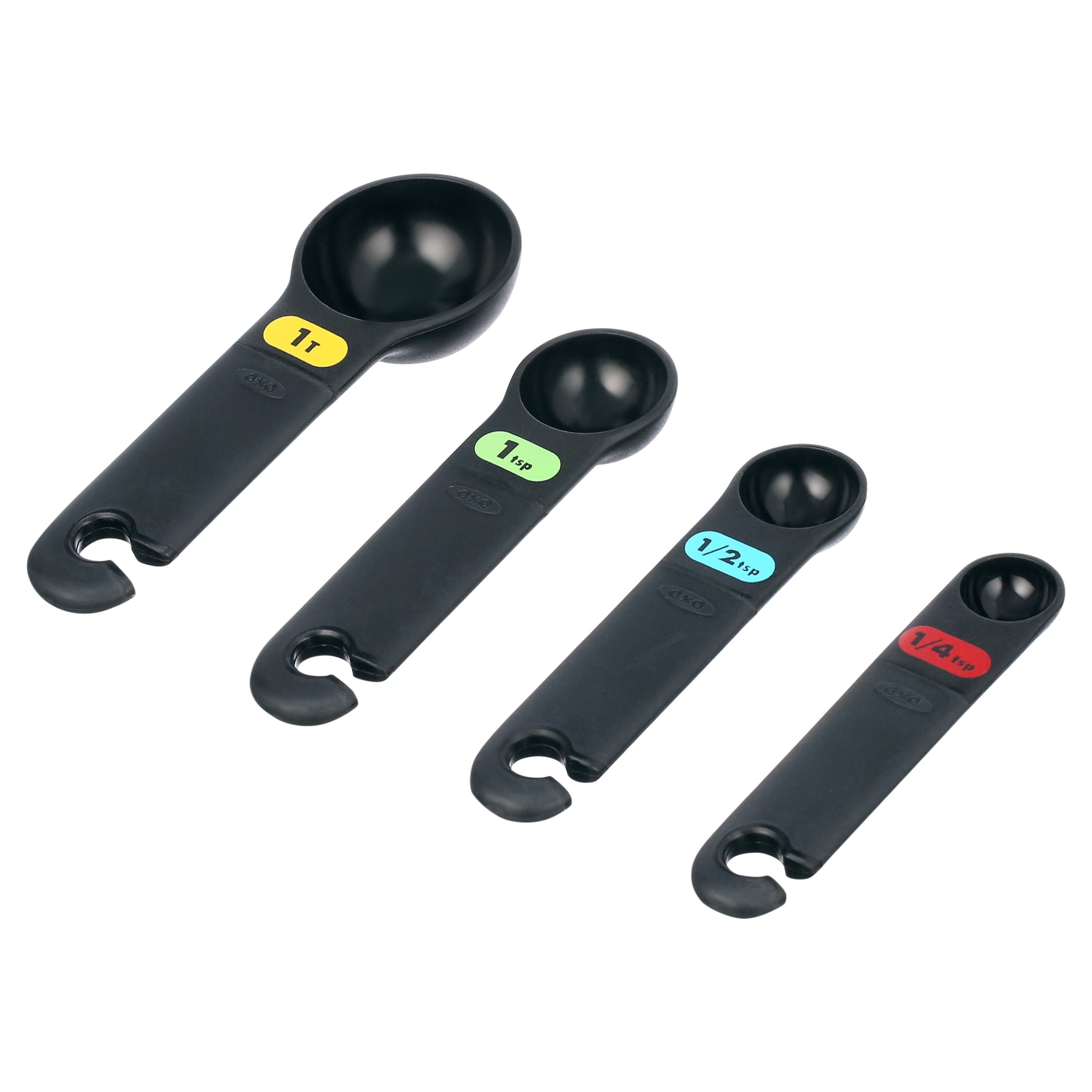 OXO Softworks Plastic Measuring Cups and Spoons Set, Black - Image 3