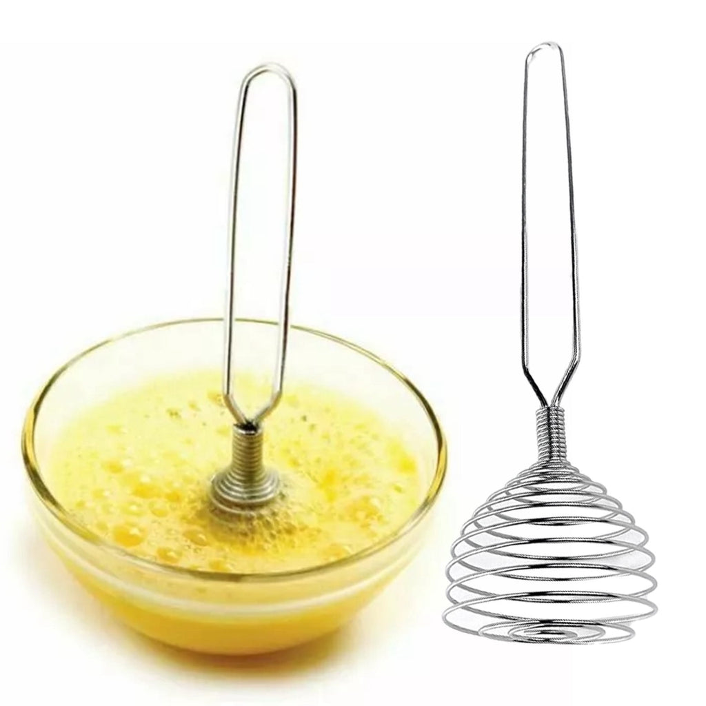 Jngnaor Stainless Steel Spring Coil Whisk Wire Whip Cream Egg Beater Gravy Cream Hand Mixer Kitchen Tool Accessories ... - Image 3