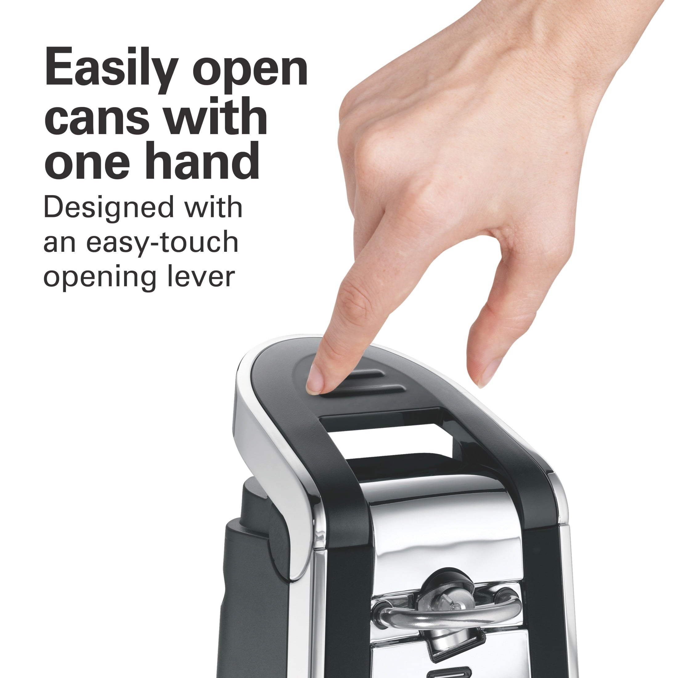 Smooth Edge Automatic Electric Can Opener, Black & Stainless - Image 4