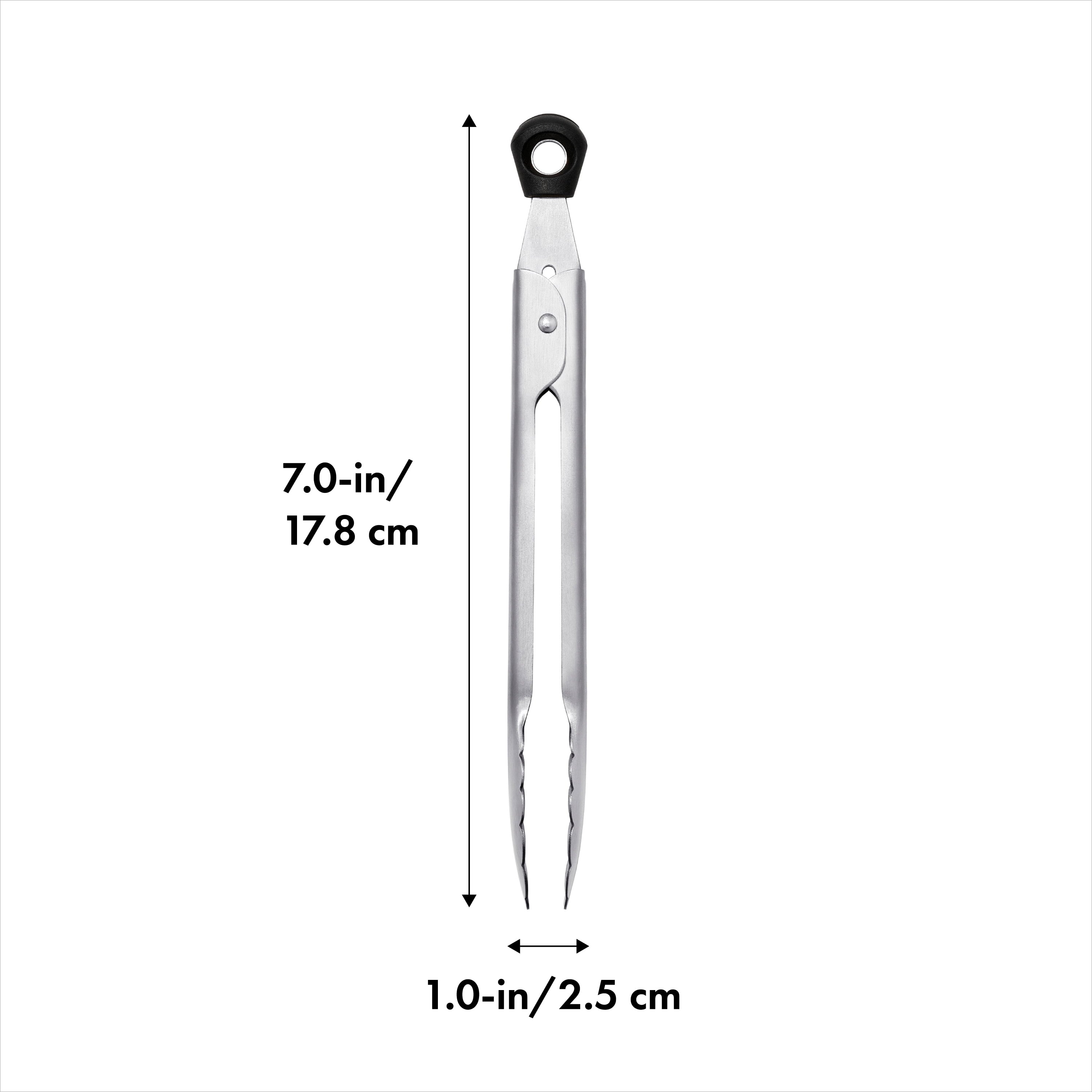 OXO SoftWorks Stainless Steel Mini 7-inch Food Tong with Locking Handle - Image 6