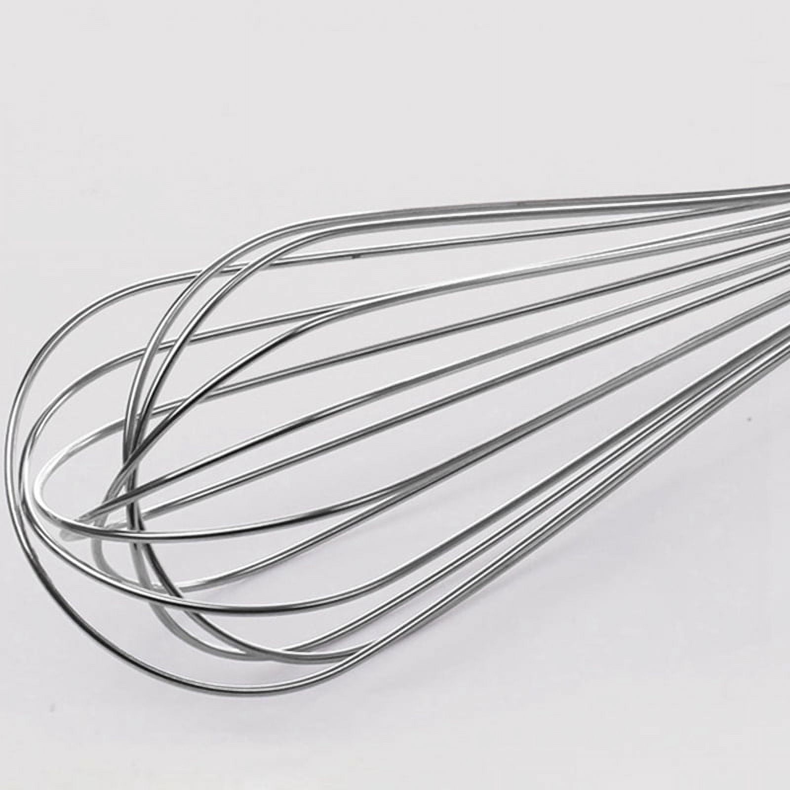 3 Pack Whisk Egg Stainless Steel Set 8"10"12" for Cooking Kitchen Strong Handles Balloon Wire Egg Beater for Stirring... - Image 2