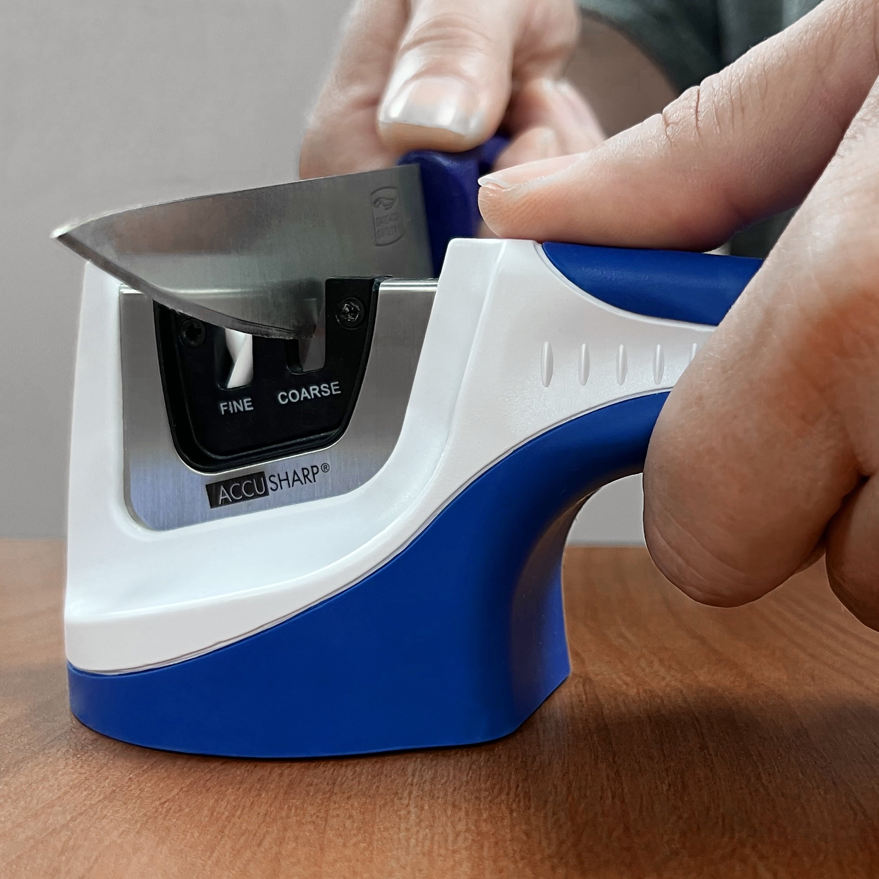 AccuSharp Pull Through Knife Sharpener with Tungsten Carbide Blades; Two-Stage Sharpener - Image 3
