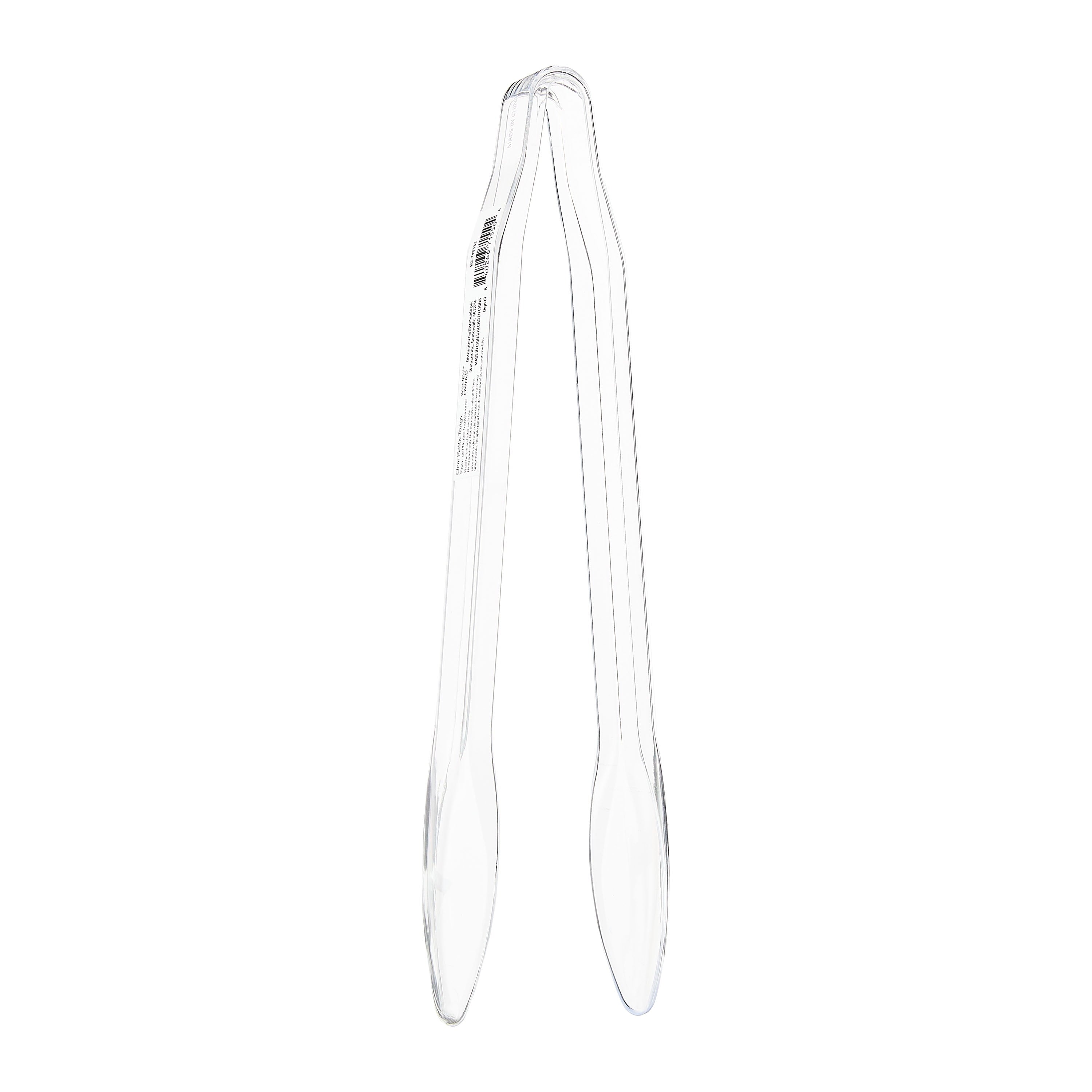 Serving Tongs, 12 inch, Food Tongs, Clear Plastic, by Way to Celebrate - Image 5