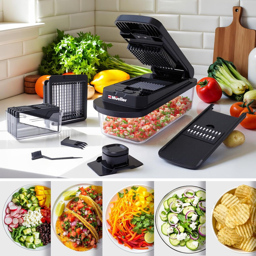 Vegetable Chopper, 10-in-1 Chopper Vegetable Cutter, Food Chopper with Container, Multifunctional Vegetable Cutter wi... - Image 2