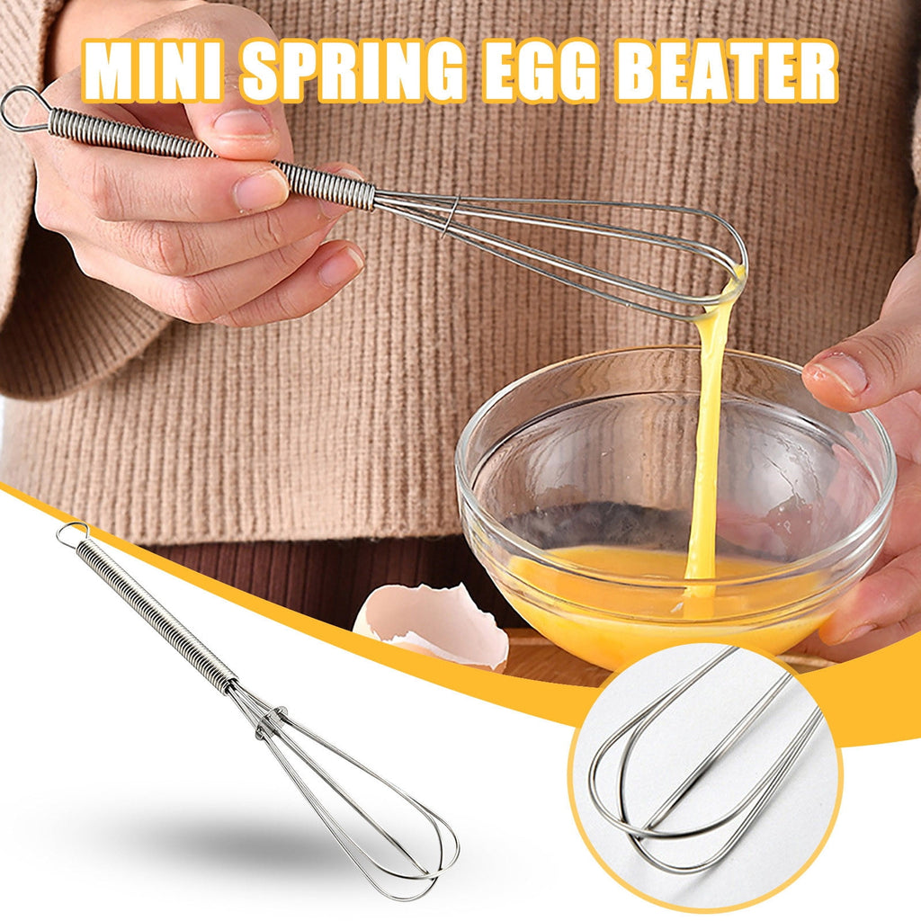 Summercome Stainless Steel Whisk, 7" Kitchen Whisk Balloon Whisk, Kitchen Wisk, Wire Whisks for Cooking Whisking Blen... - Image 3