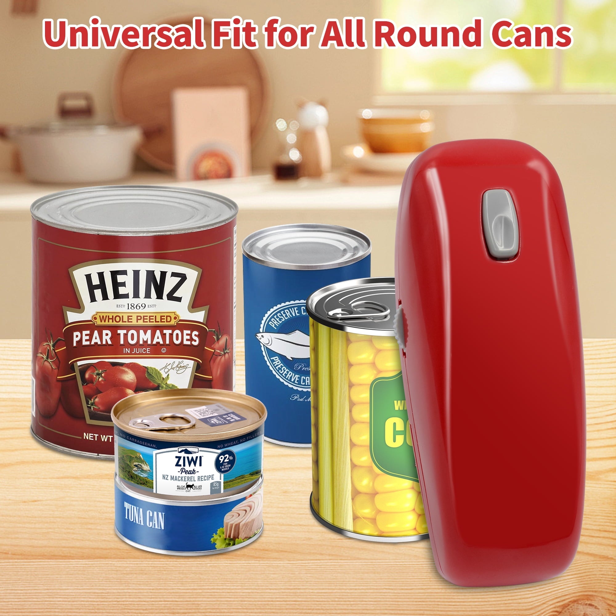 Sentryse Electric Can Opener, One-Touch, Hands-Free Automatic Can Openers for Kitchen, Smooth Edge Safe for Food Prep... - Image 5