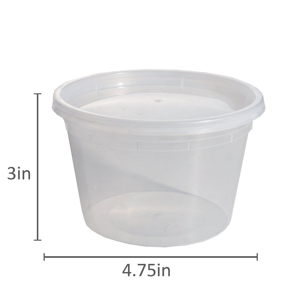 Mainstays 40 Piece 16oz Plastic Deli Container, Ideal Use for Meal Prep and Batch Cooking - Image 4