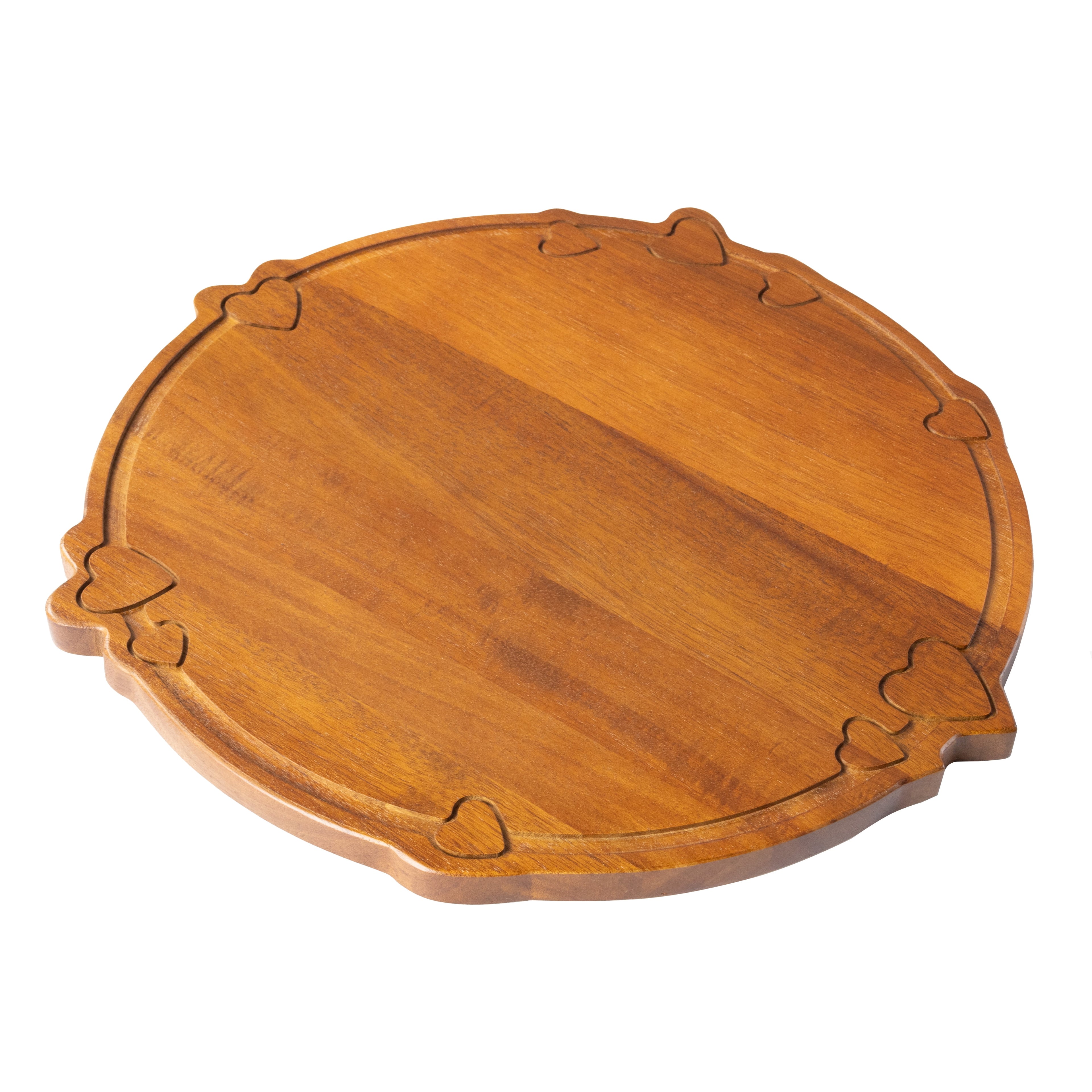Way To Celebrate Round Wooden Charcuterie Board, Valentine's Day, Kitchen Serving, 13.32 x 13.97 x 0.59 in - Image 2