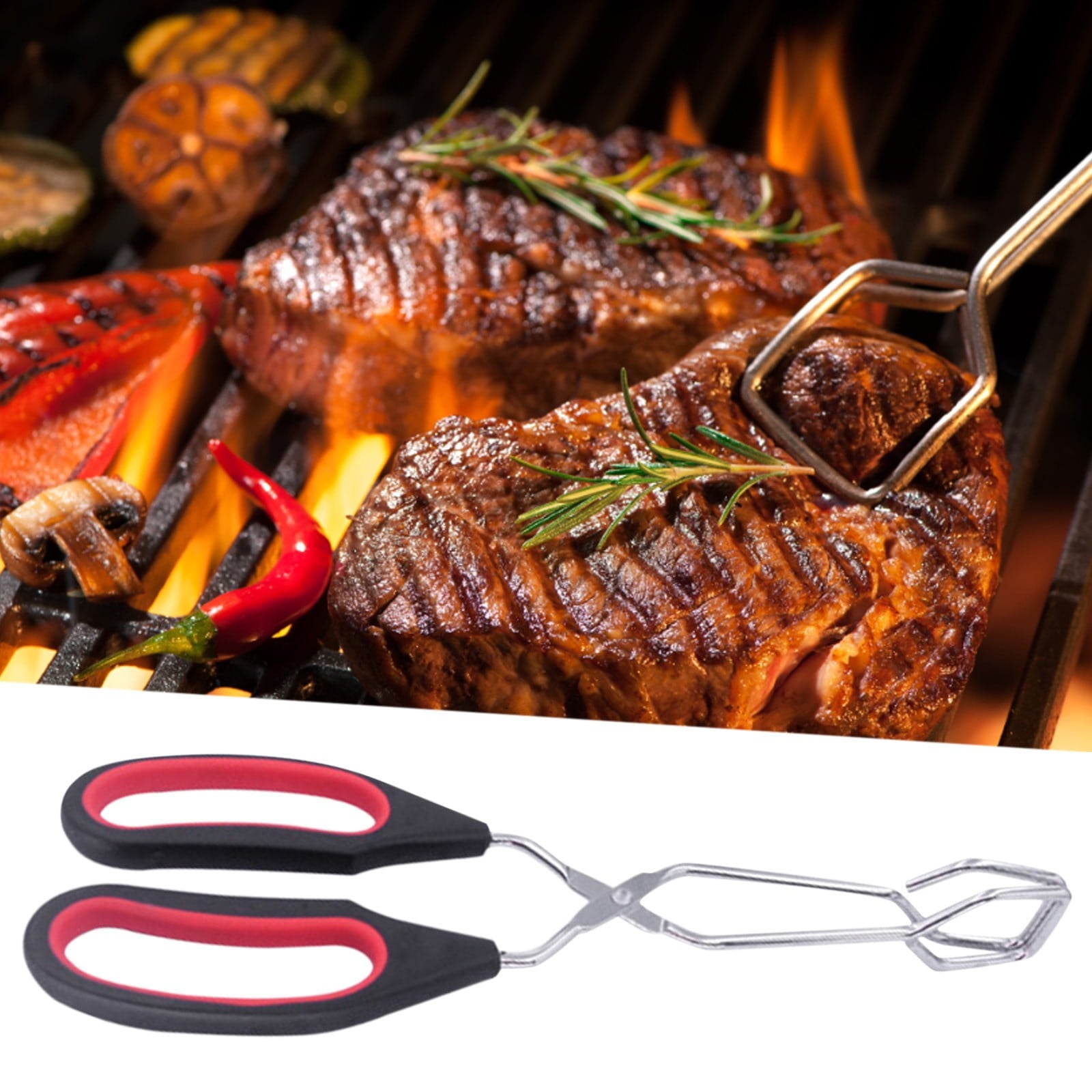 Just Beat It Utensil Holder Toaster Oven Spaghetti Spoon Stainless Steel Wooden Corner Spoon Kitchen Meat Tong Kitche... - Image 2