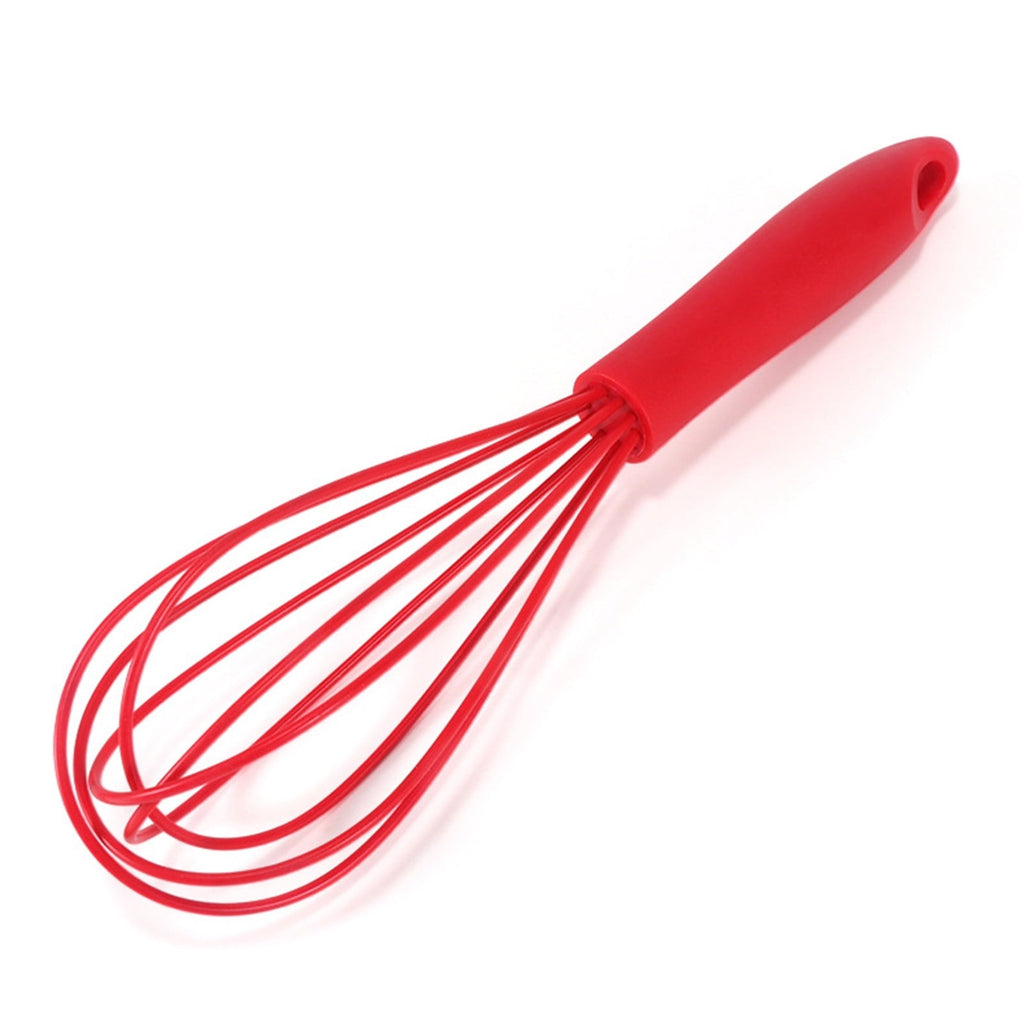 Commercial NonScratch Wire Whisk For Cooking Manual Red Eggs Beater Milk Frother Coffee Whisks Suitable For Blending ... - Image 3