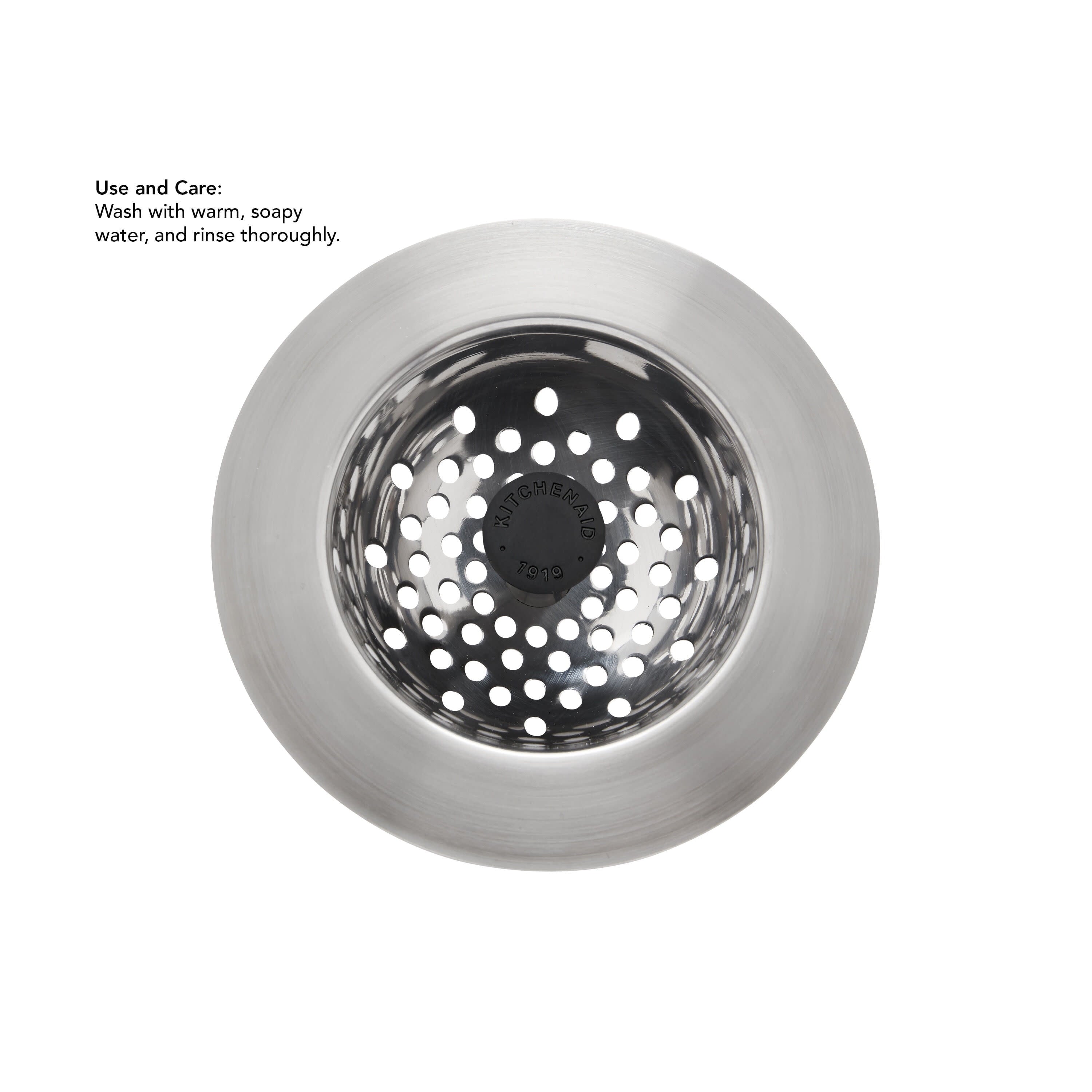 Stainless Steel Sink Strainer with Black Knob Drain Catchers - Image 3