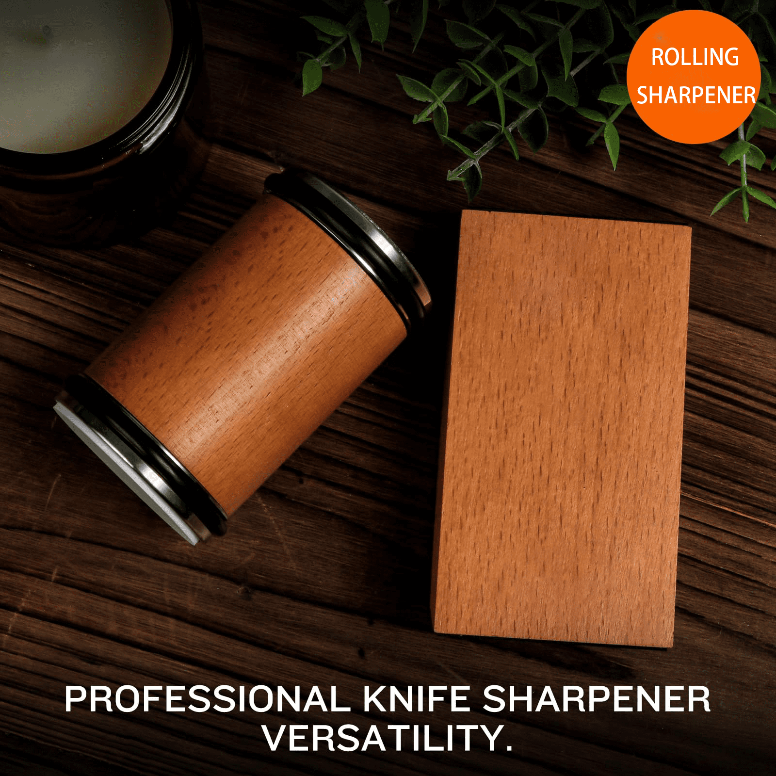Rolling Knife Sharpener Kit with Diamonds and Ceramic for Steel of Any Hardness 15 and 20 Degree Magnetic Angle Knife... - Image 6