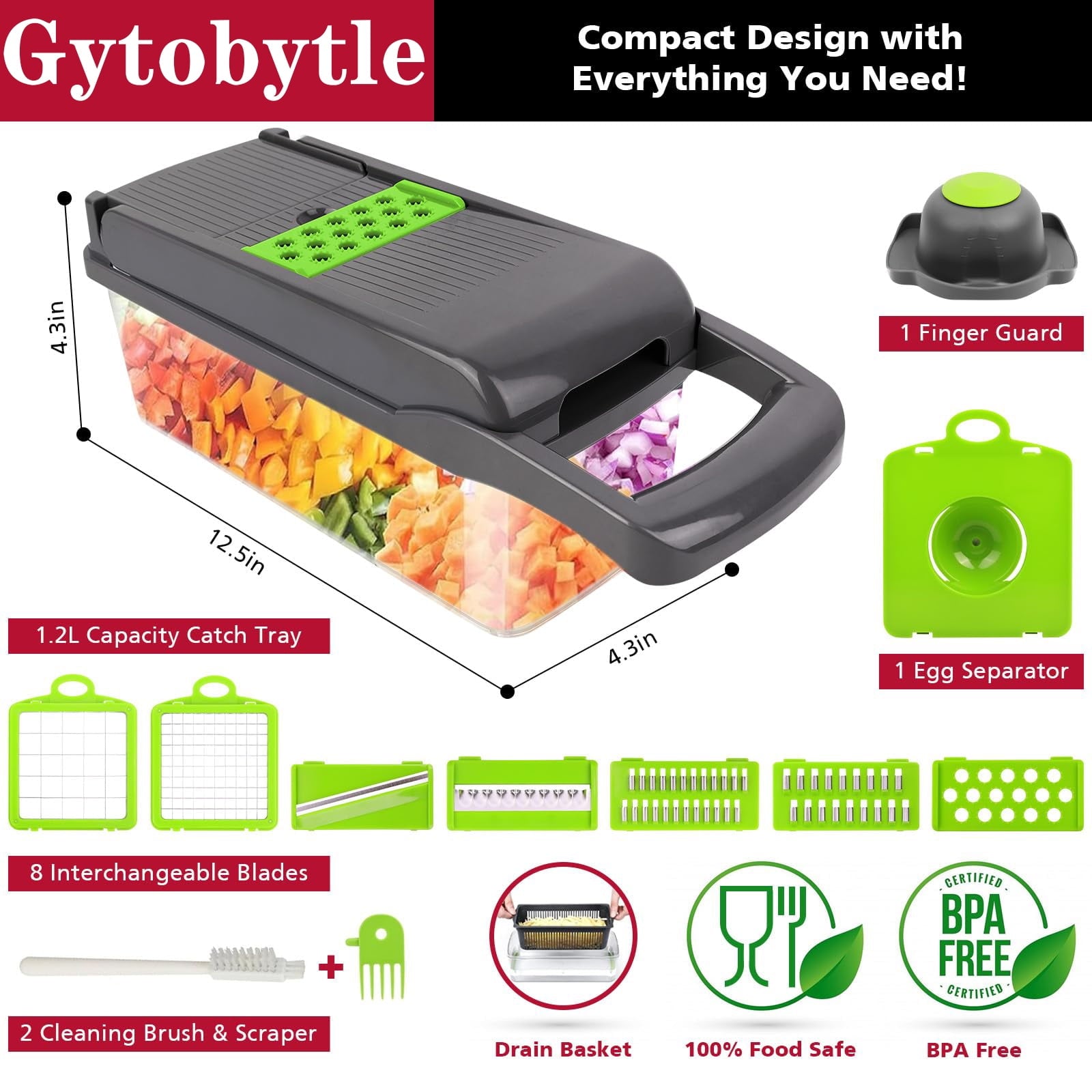 Gytobytle Vegetable Chopper Slicer 16 in 1 - Image 6