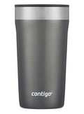 Black travel mug with lid